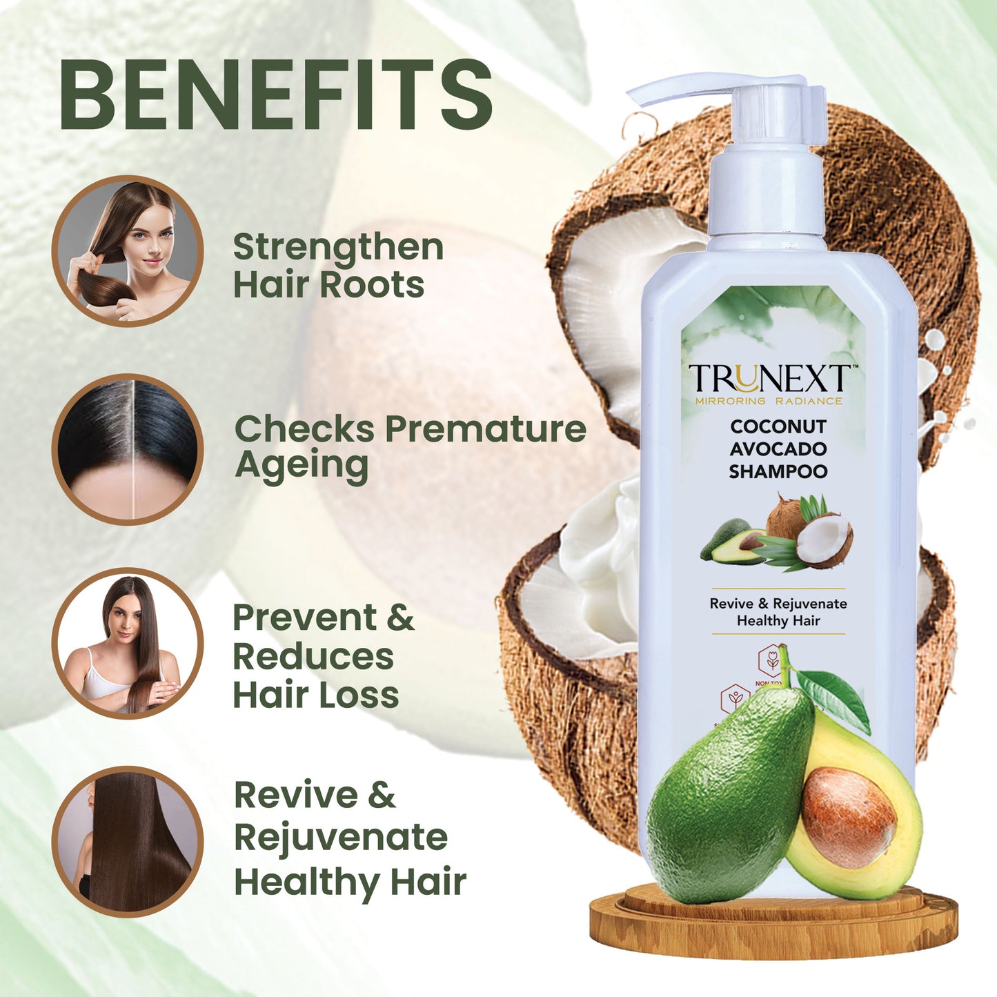 Coconut Avocado Shampoo (300 ml)