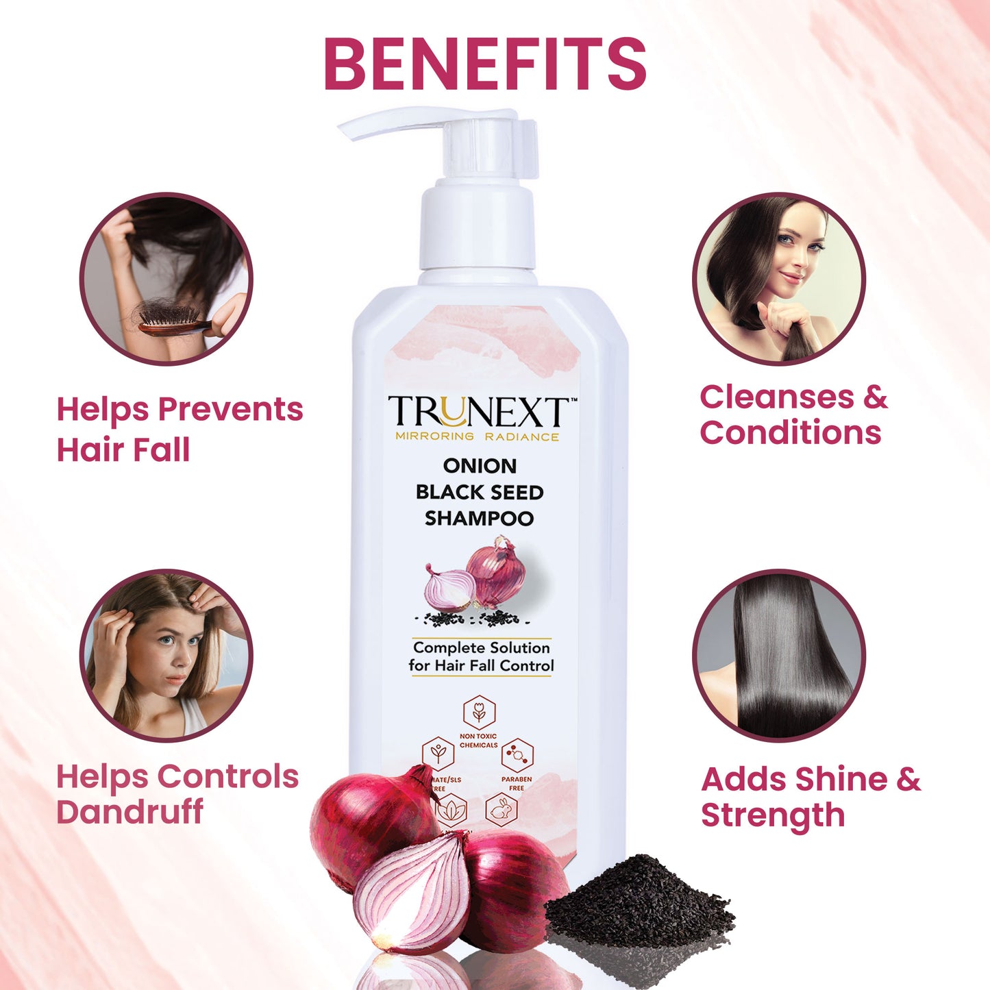 Onion Black Seed Shampoo (300 ml)