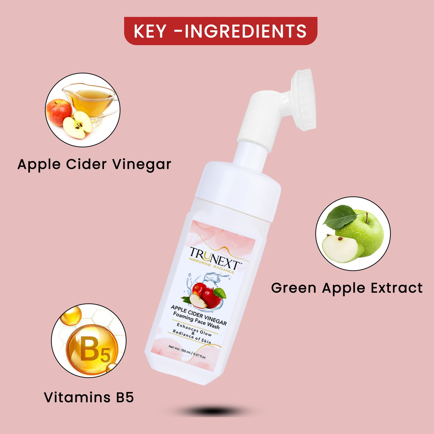 Apple Cider Vinegar Foaming Face Wash (150 ml)