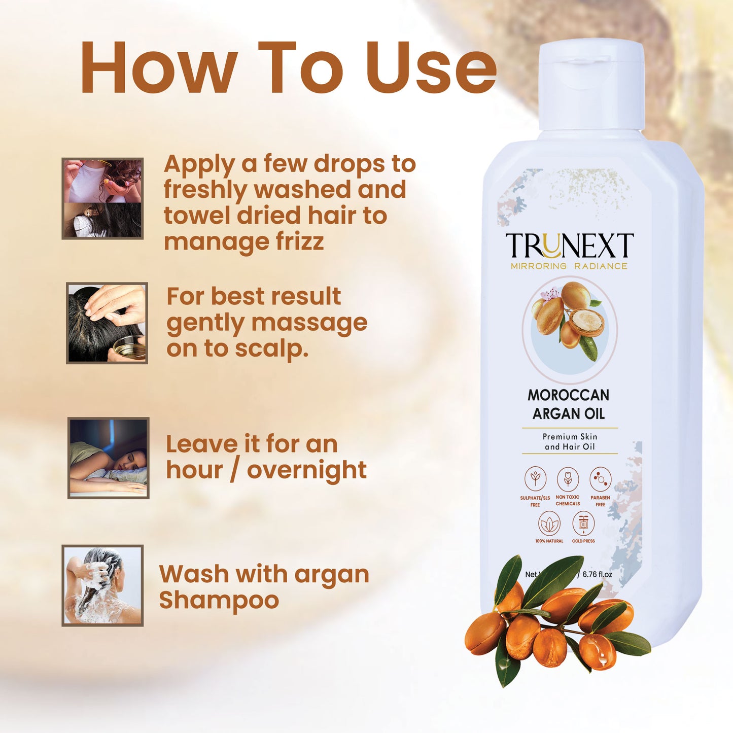 Moroccan Argan Hair Oil (200 ml)