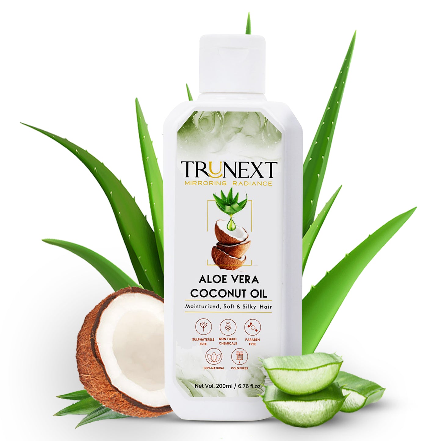 Aloe Vera Coconut Hair Oil (200 ml) With Natural Herb Extracts