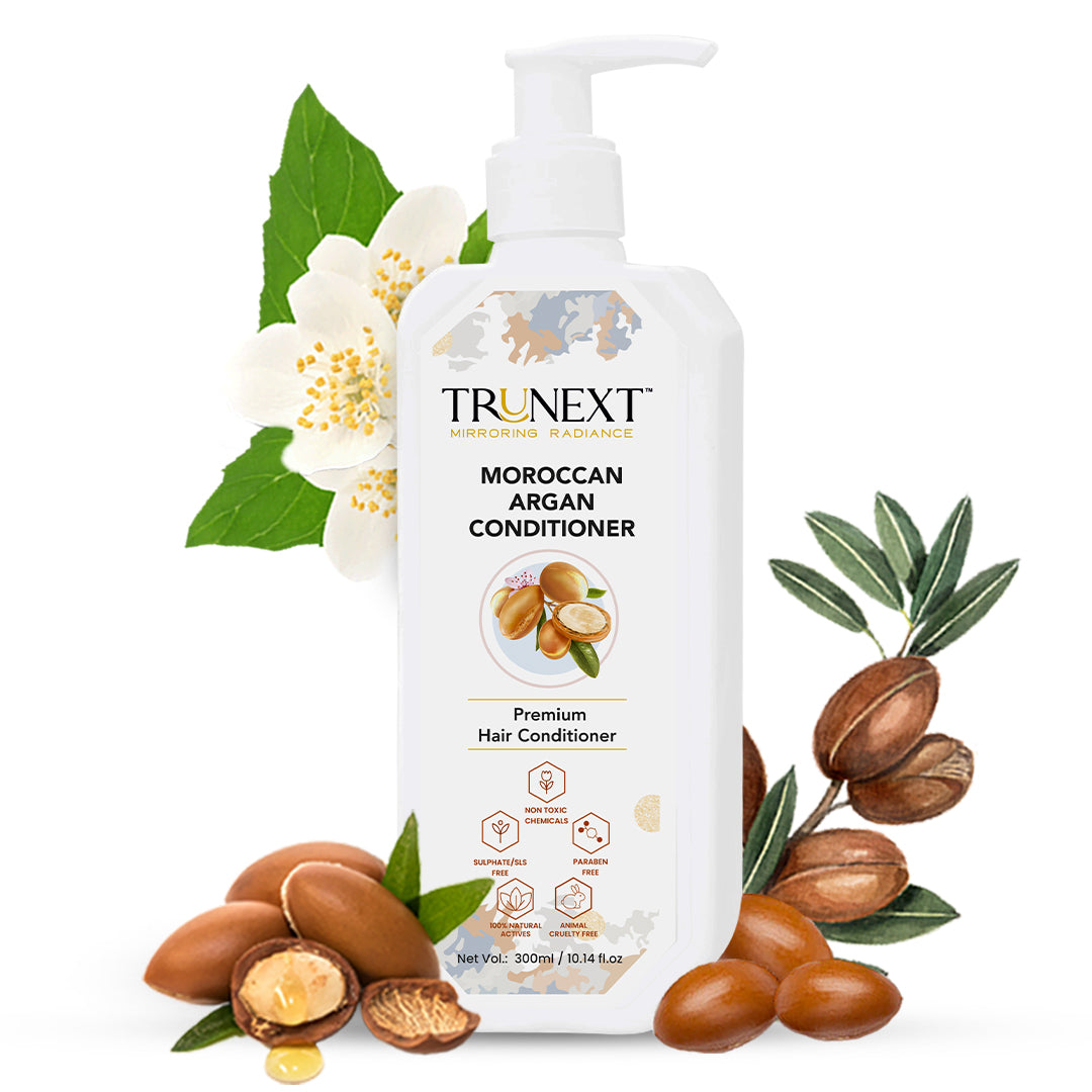 Frizz Free Hair Kit : Moroccan Argan Oil, Shampoo, Conditioner and Hair Mask