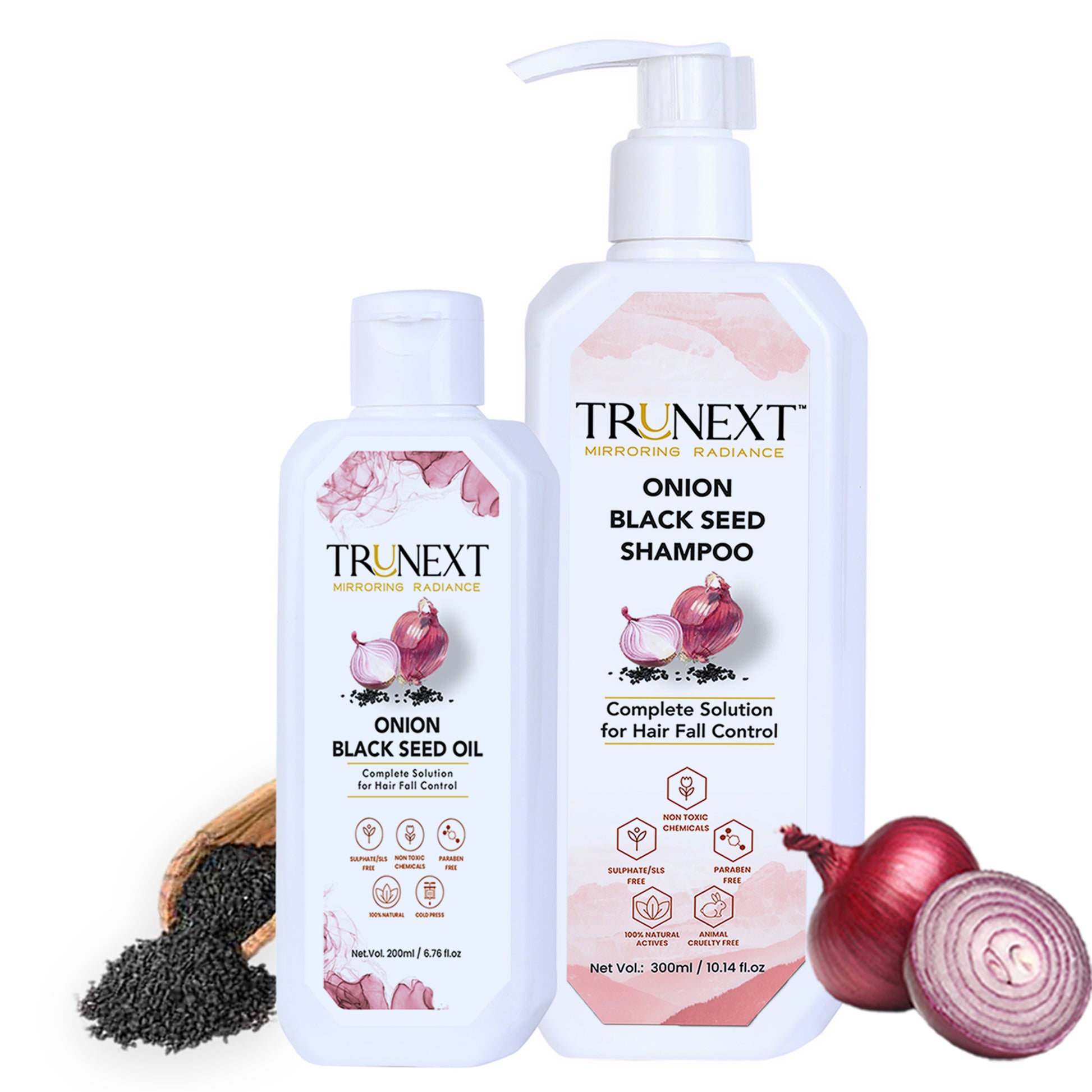 Anti Hairfall Duo: Onion Black Seed Oil and Shampoo