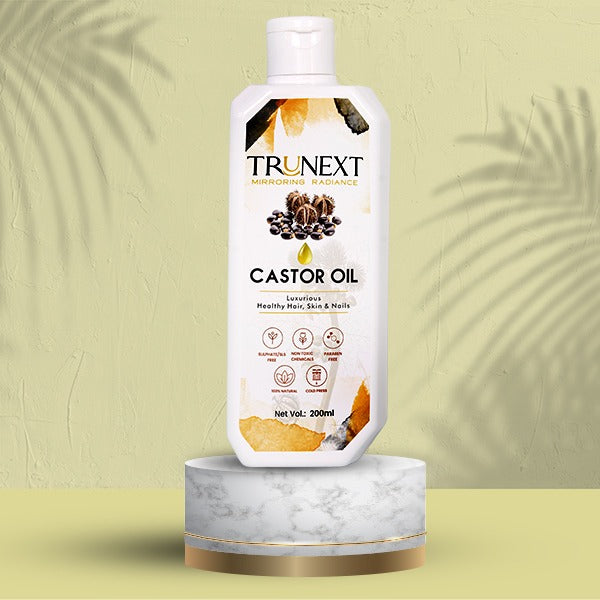Cold Pressed Pure Castor Hair Oil (200 ml) for Hairfall Control