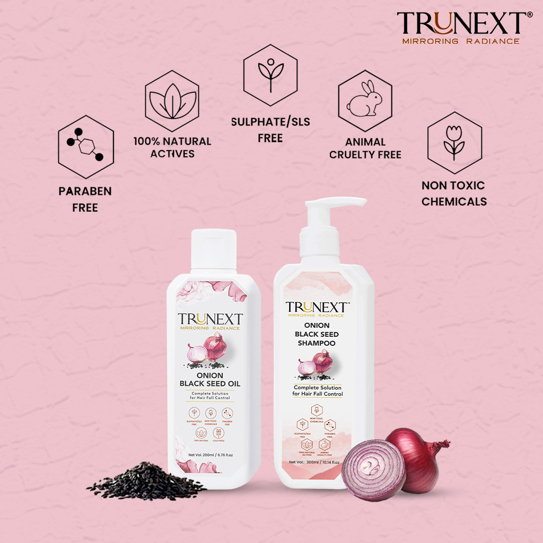 Anti Hairfall Duo: Onion Black Seed Oil and Shampoo