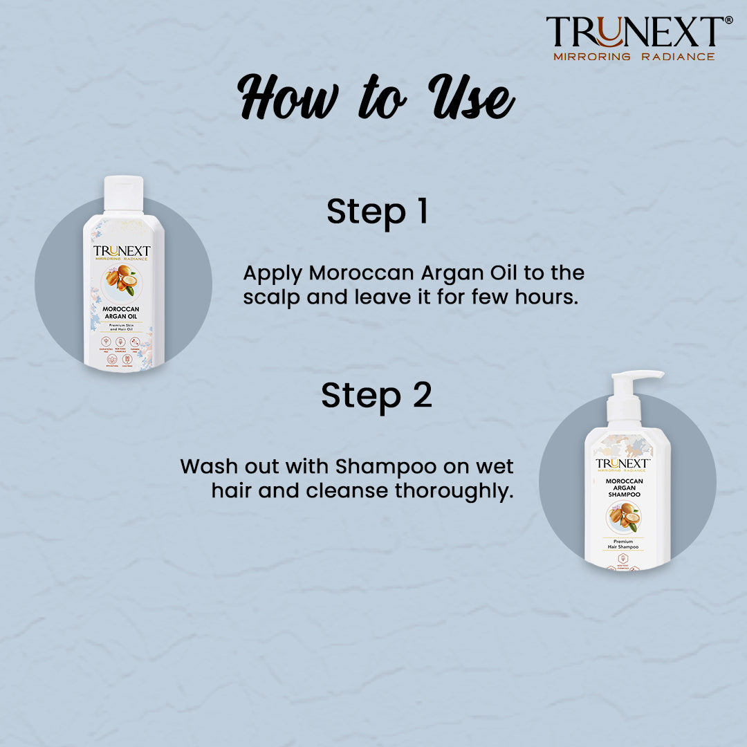 Frizz Free Hair Duo: Moroccan Argan Oil and Shampoo