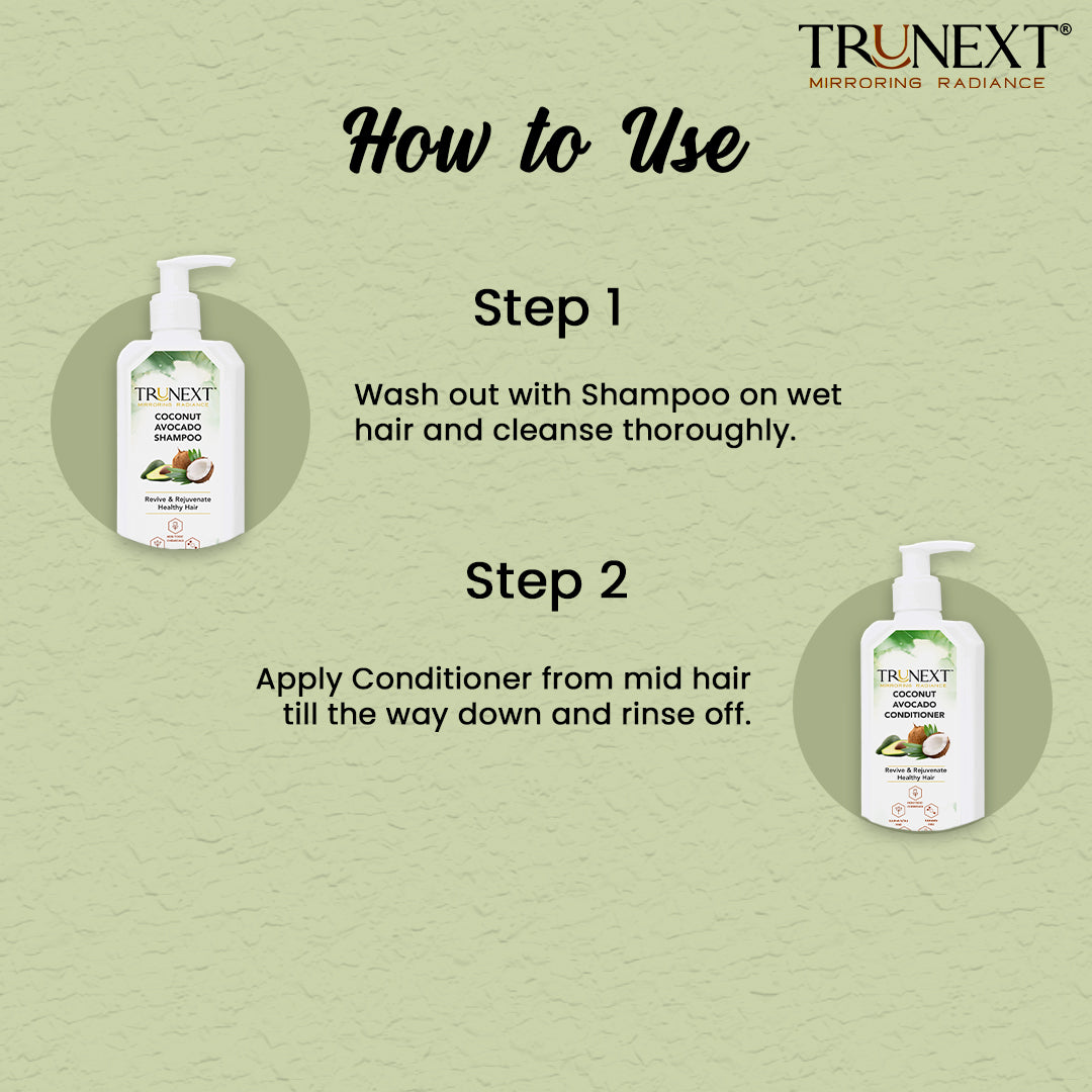 Smooth & Silky Hair Duo: Coconut Avocado Shampoo & Conditioner