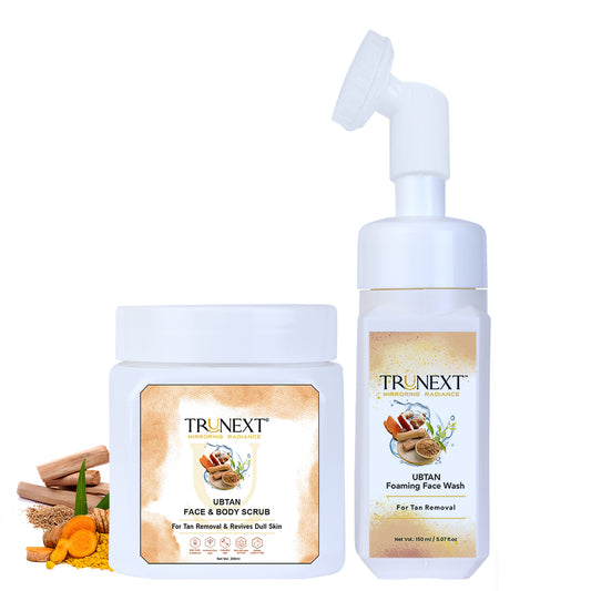 Tan Removal Duo: Ubtan face wash and scrub