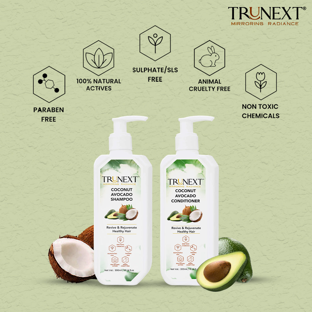Smooth & Silky Hair Duo: Coconut Avocado Shampoo & Conditioner