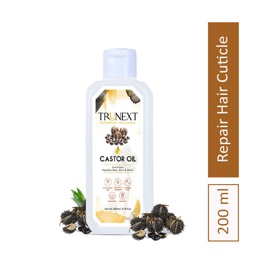 Cold Pressed Pure Castor Hair Oil (200 ml) for Hairfall Control