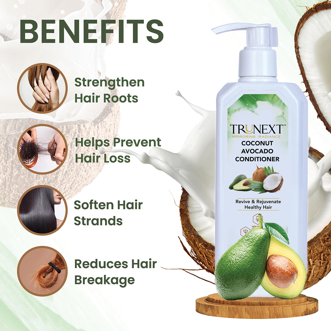 Coconut Avocado Conditioner (300 ml) For Prevents Dandruff