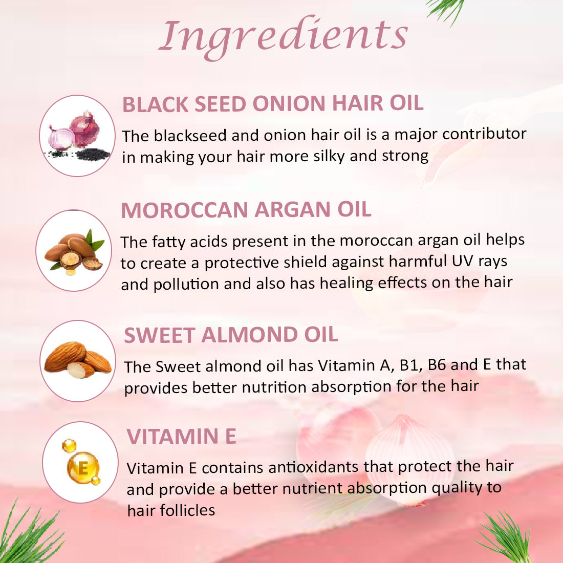 Onion Black Seed Oil (200 ml) for Hairfall Control