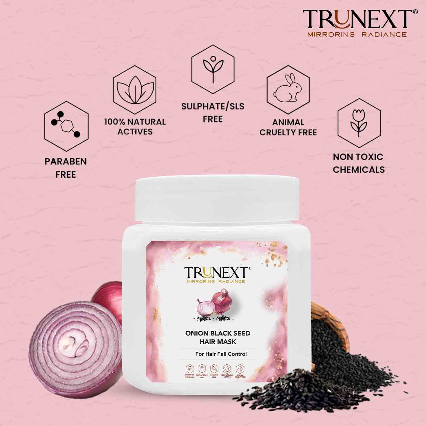 Onion Black Seed Hair Mask (200 ml) For Prevents Hair Loss
