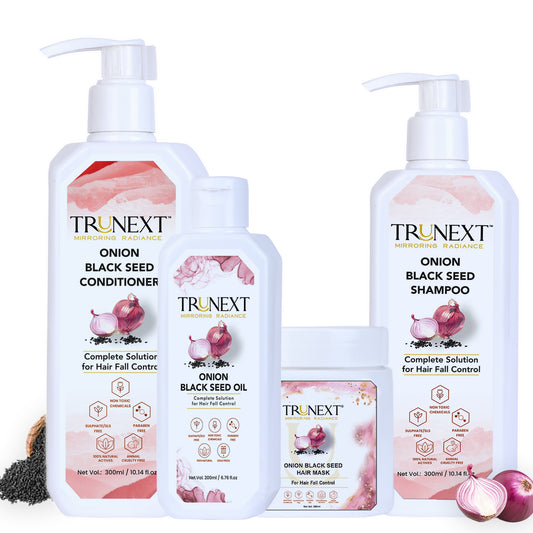 Anti Hairfall Kit: Onion Black Seed Oil, Shampoo, Conditioner and Hair Mask