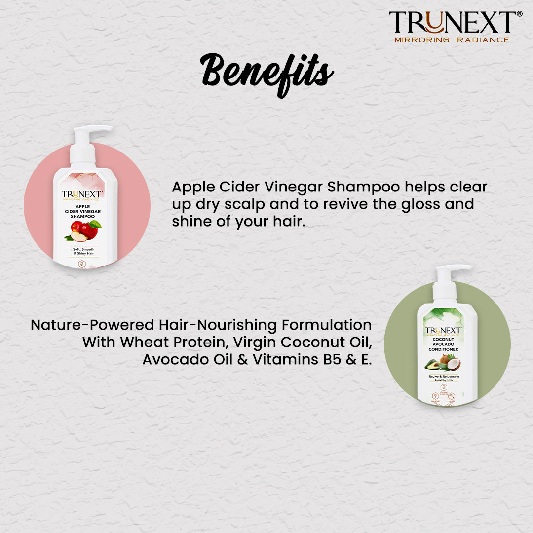 Smooth & Soft Hair Duo: Apple Cider Vinegar Shampoo and Coconut Avocado Conditioner
